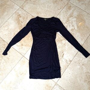 Women's Long Sleeve Navy Bodycon Dress